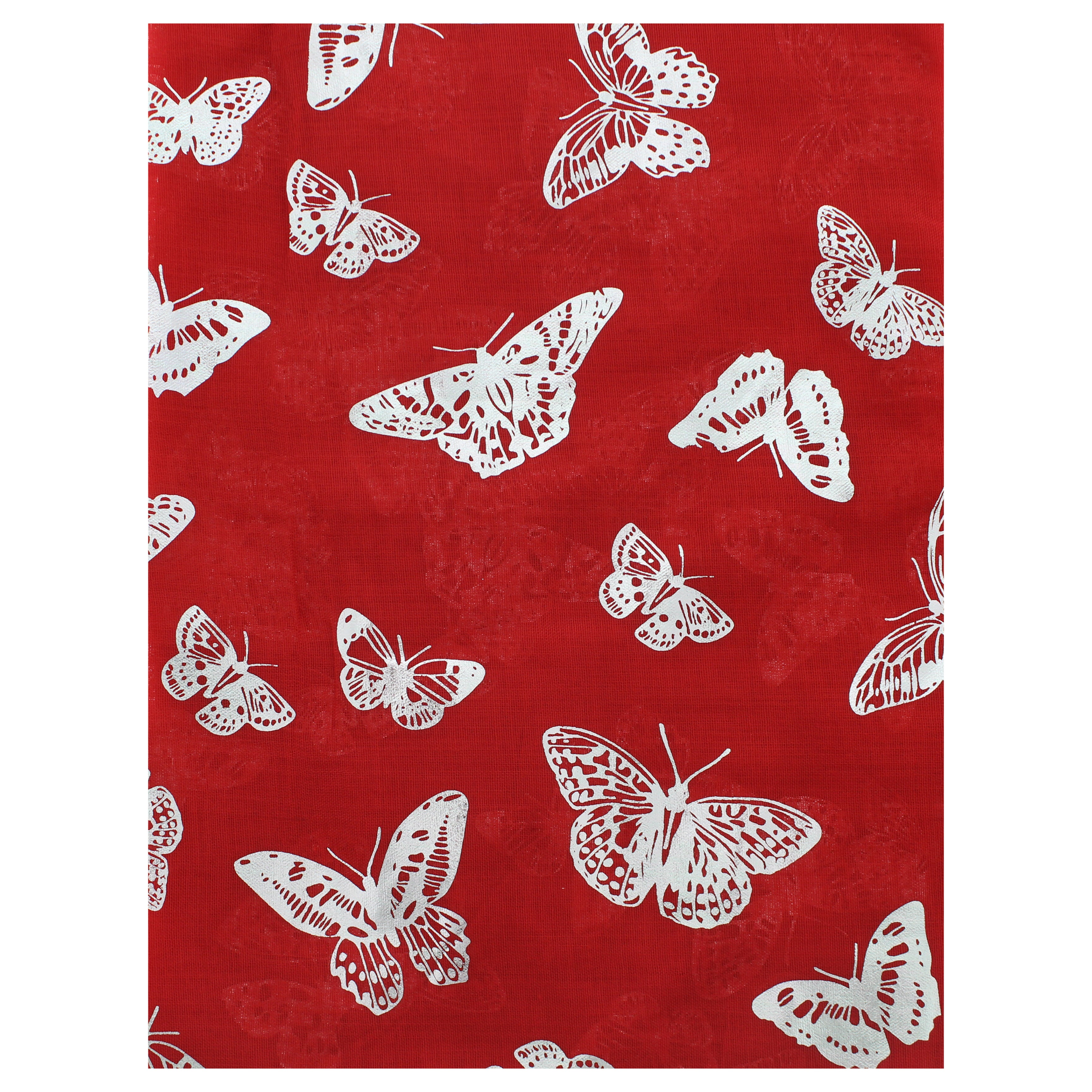Silver Foil Butterflies Scarves