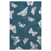 Scarf with Silver Foil Butterflies