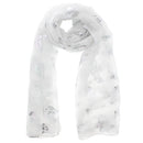 Silver Foil Butterflies Scarves
