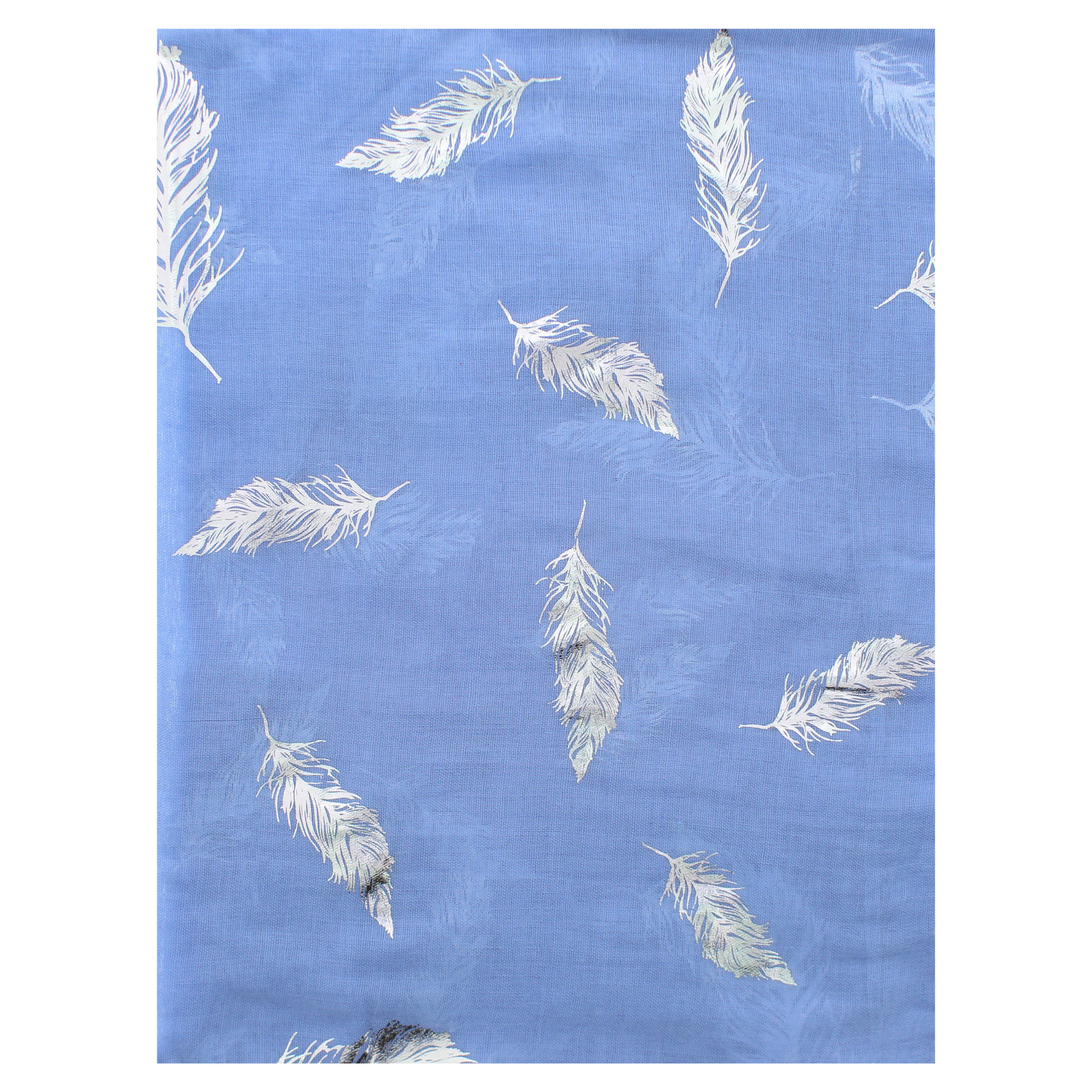 Silver Foil Feathers Scarves
