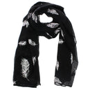 Silver Foil Feathers Scarves