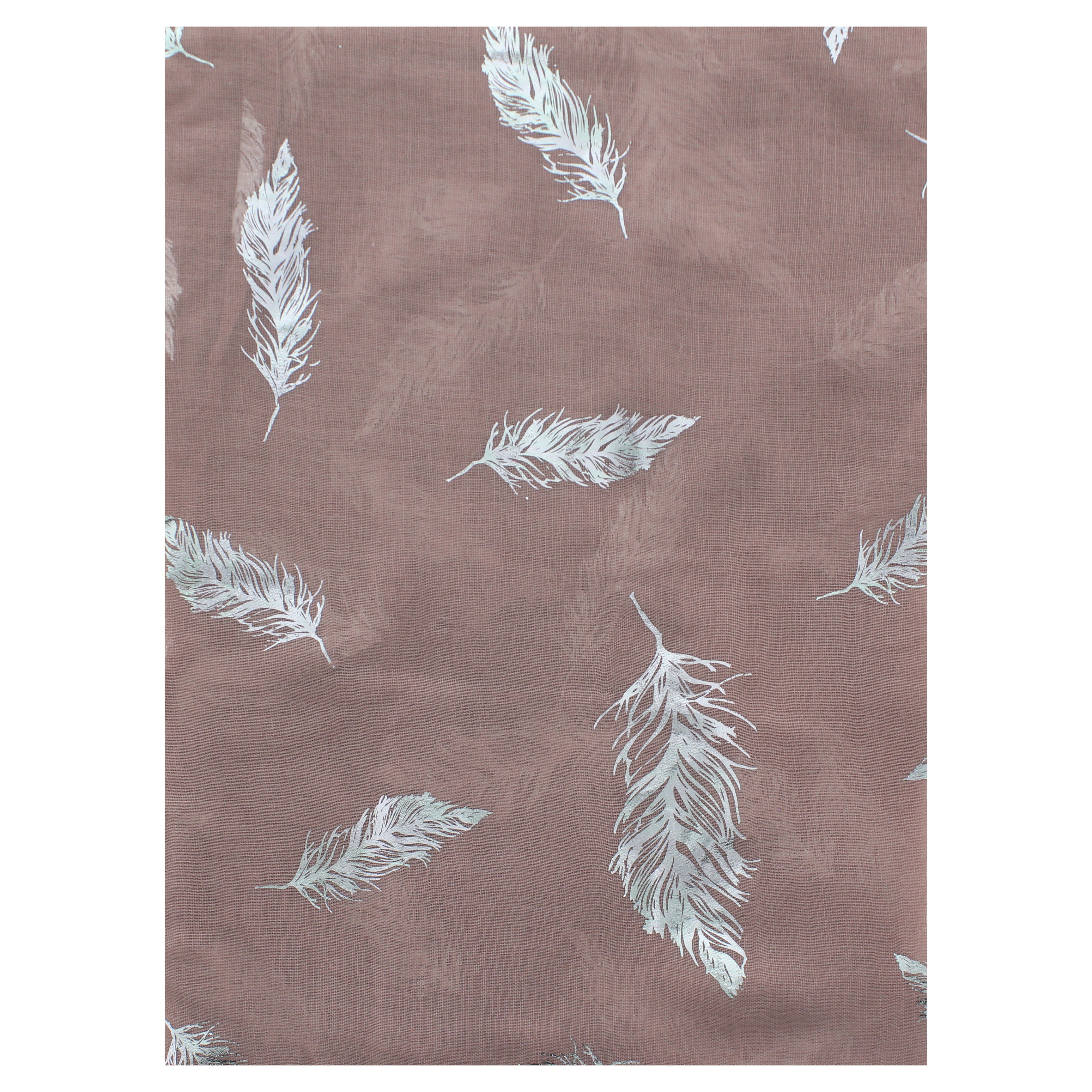 Silver Foil Feathers Scarves