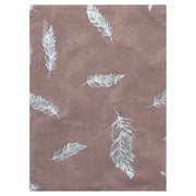 Scarf with Silver Foil Feathers