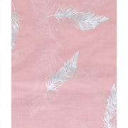 Scarf with Silver Foil Feathers