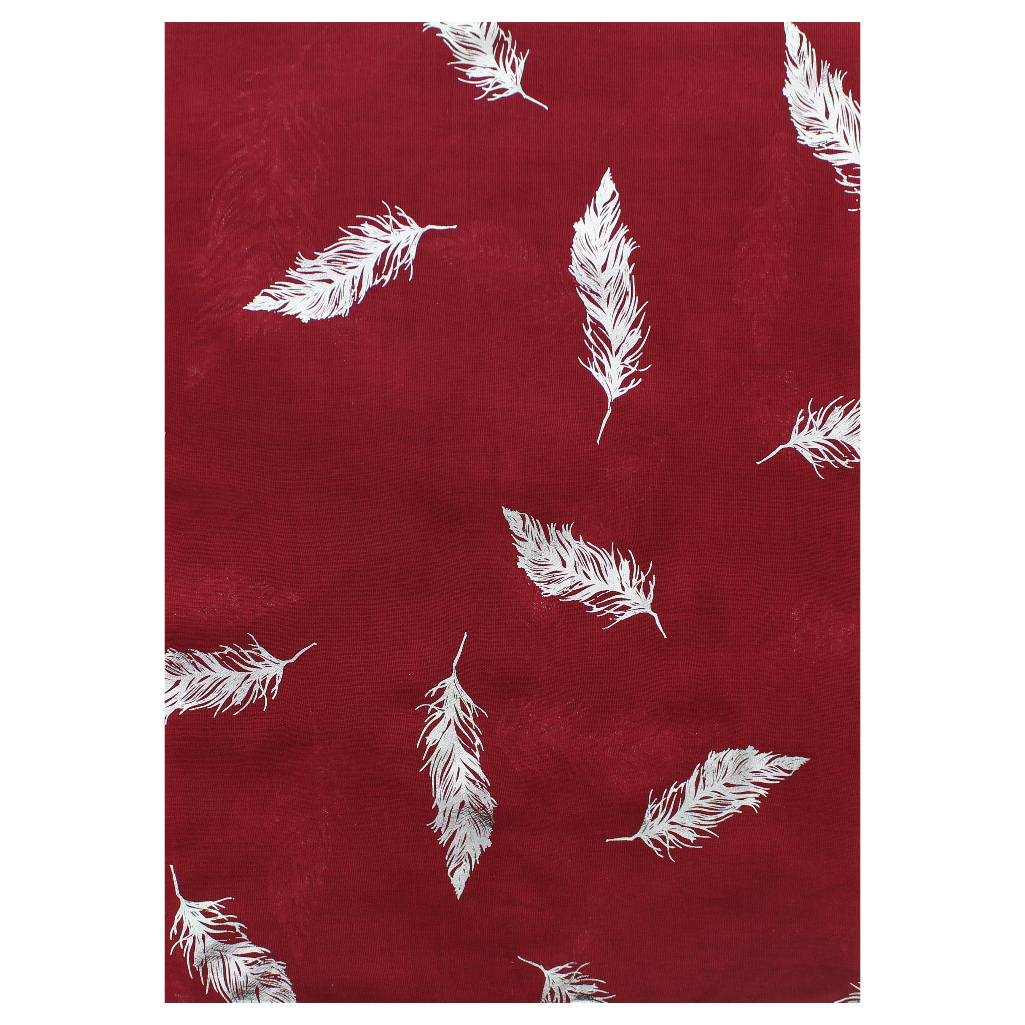 Silver Foil Feathers Scarves