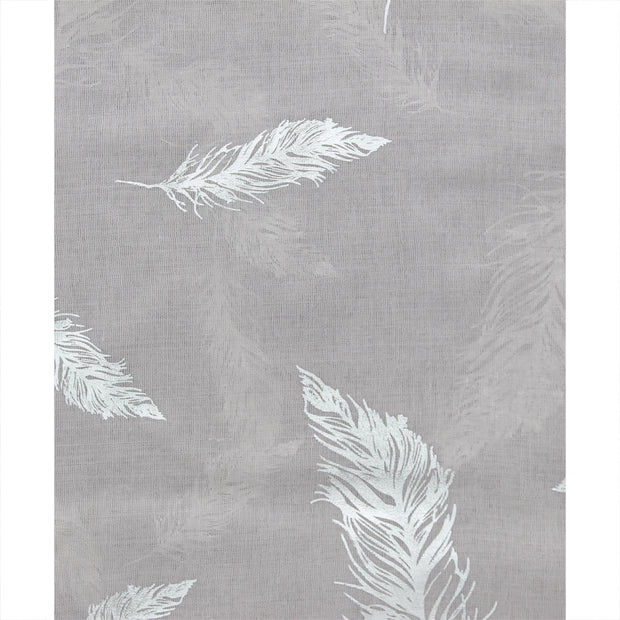Scarf with Silver Foil Feathers