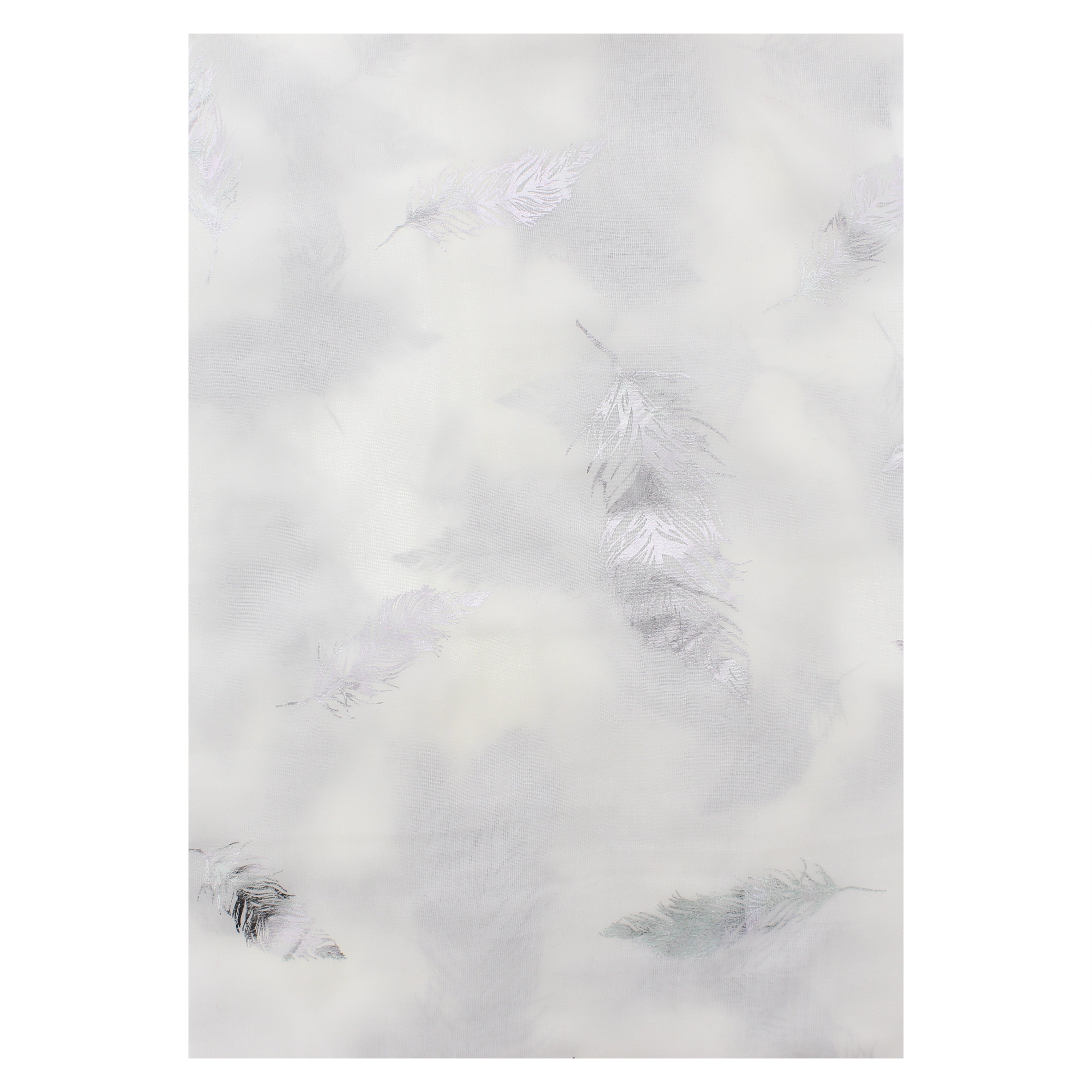 Silver Foil Feathers Scarves