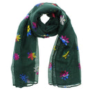 Rainbow Foil Snowflakes Scarves