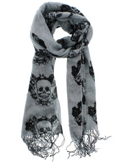 Skull & Scrolls Print Scarf