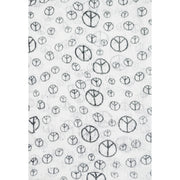 CND Peace Sign Print Scarf