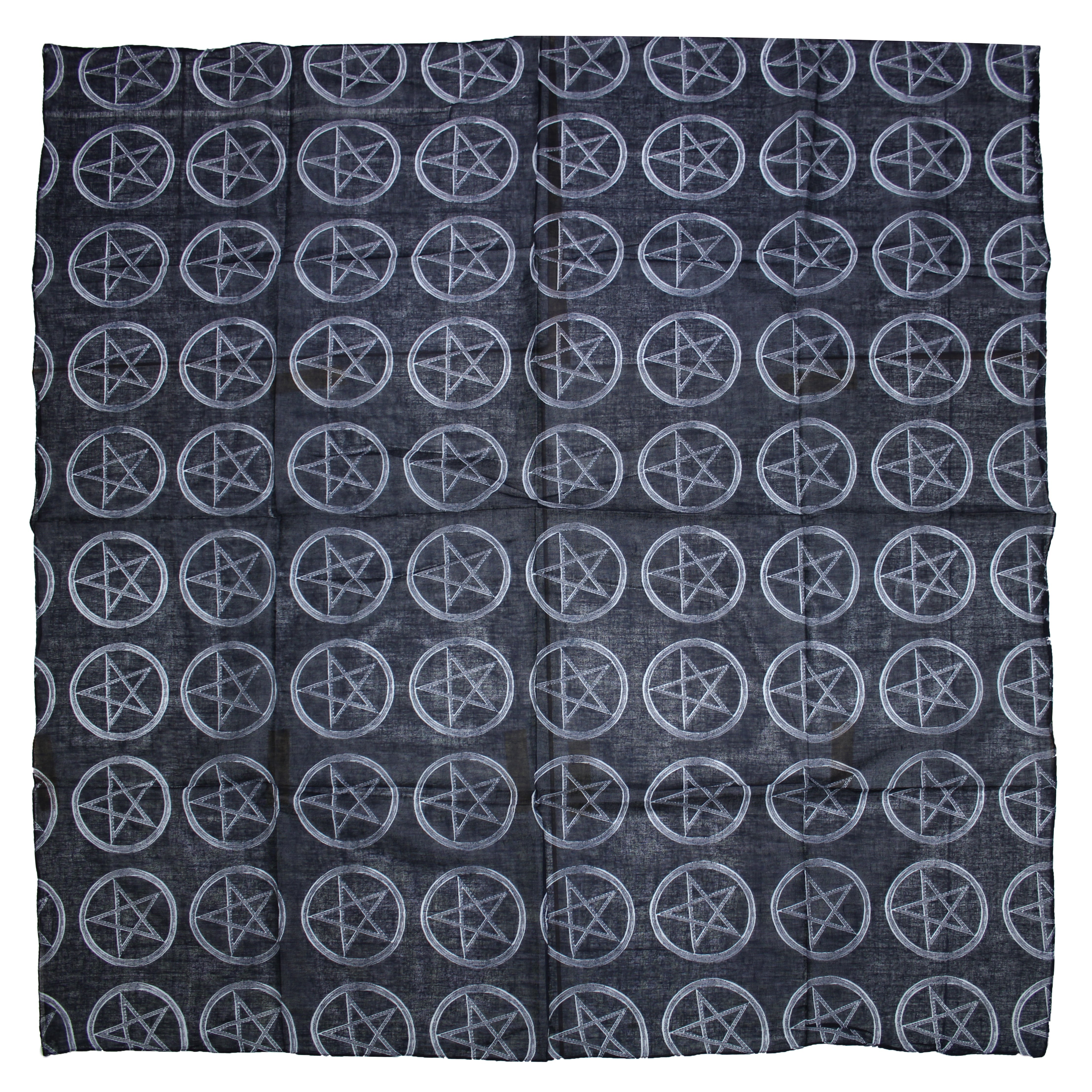 Pentagram Square Print Scarf