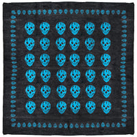Meter x Meter Skull Print Square Scarf
