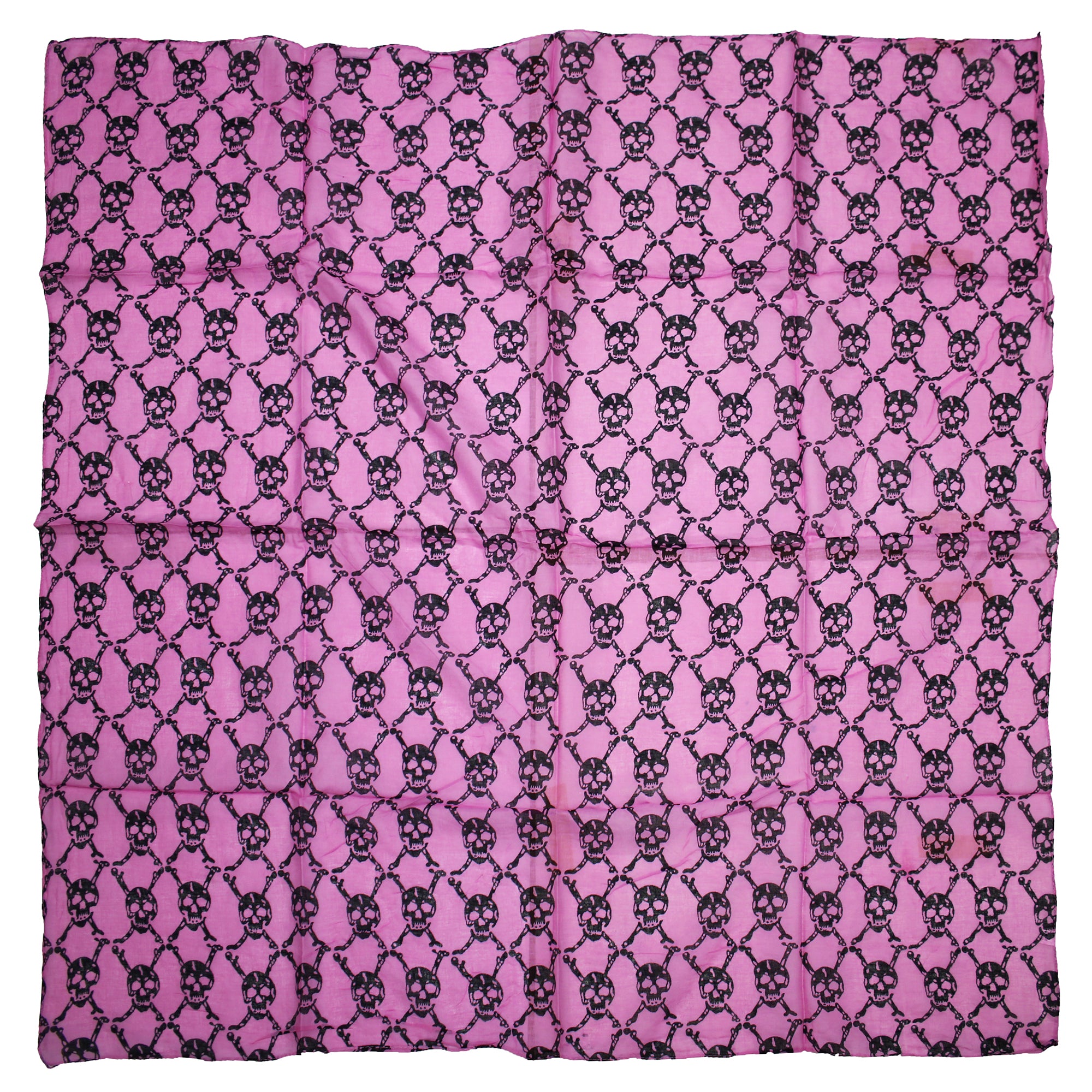 Meter x Meter Skull & Crossbones Print Square Scarf