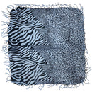 Zebra & Leopard Square Print  Scarves