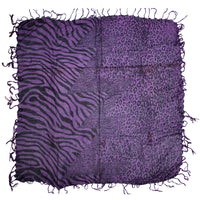 Zebra & Leopard Square Print  Scarves