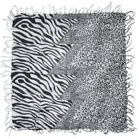 Zebra & Leopard Square Print  Scarves