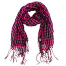 Lurex Checkered Print Scarves