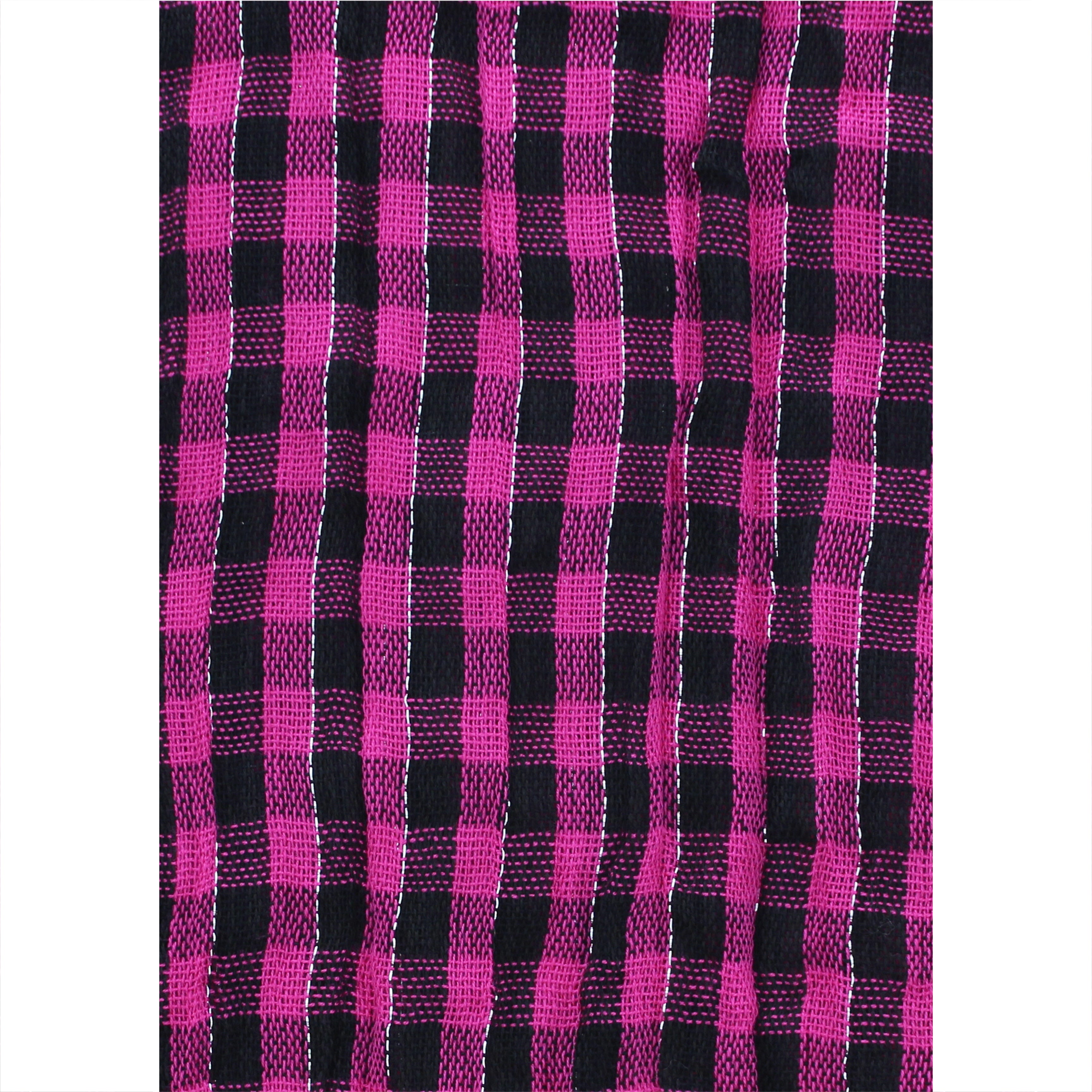 Lurex Checkered Print Scarves