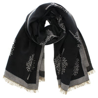Reversible Tree of Life Printed Pashmina