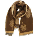 Reversible Tree of Life Printed Pashmina