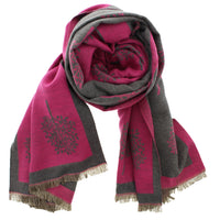 Reversible Tree of Life Printed Pashmina
