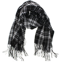 PU Alternative Checkered Winter Scarves