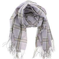 PU Alternative Checkered Winter Scarves