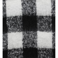 Checkered Fluffy Thick Winter Scarf