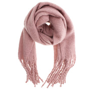 Plain Fluffy Thick Winter Scarf