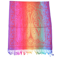 Hue Paisley Printed Pashmina with Tassels