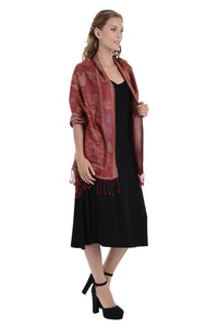 Reversible Elephant Printed Pashmina