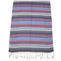 Zig Zag Printed Pashmina with Tassels