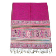 Patterned & Paisley Print Pashmina with Tassels