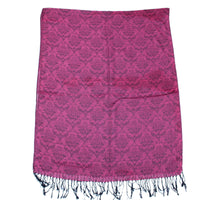 Reversible Fuchsia Printed Pashmina