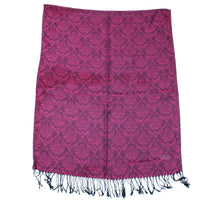 Reversible Fuchsia Printed Pashmina
