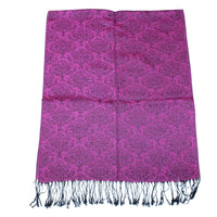 Reversible Patterned Glitter Pashmina