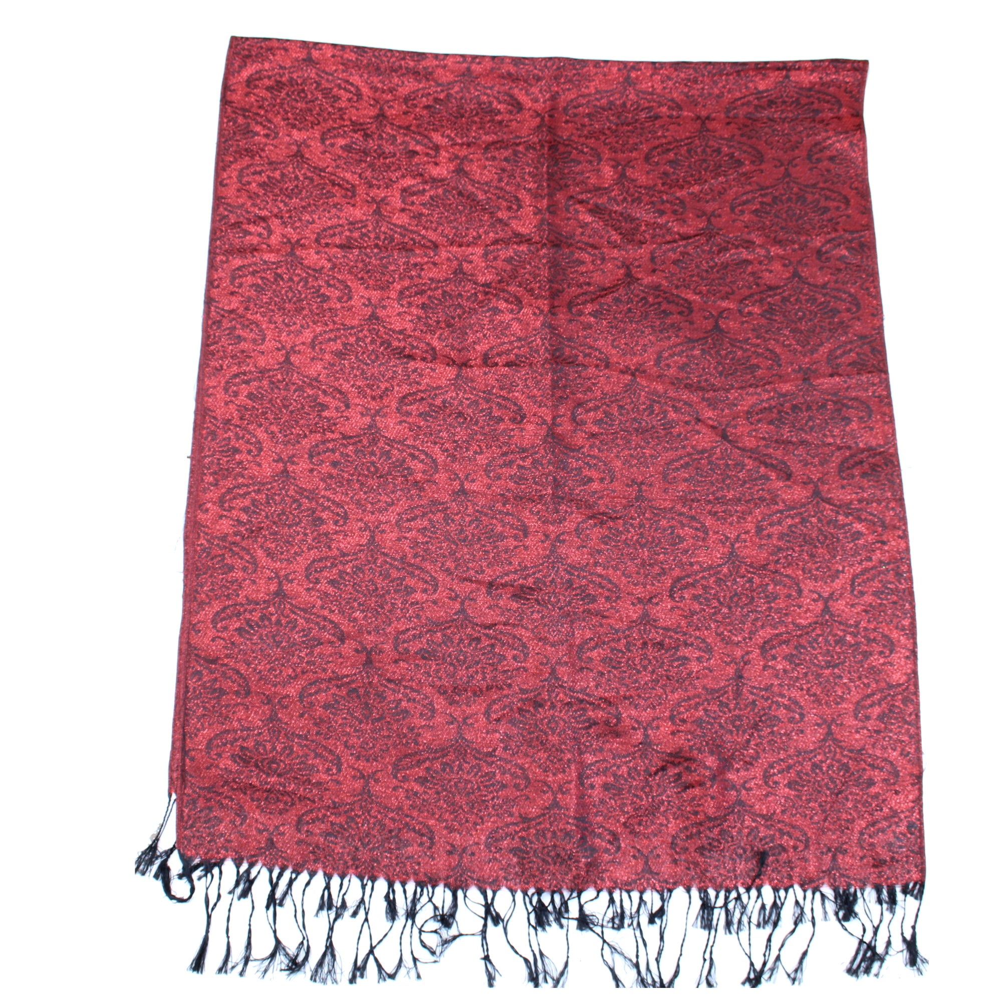 Reversible Patterned Glitter Pashmina