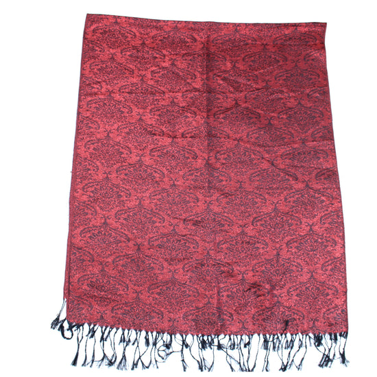 Reversible Patterned Glitter Pashmina