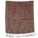 Reversible Rust Paisley Printed Pashmina