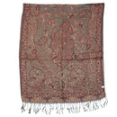 Reversible Rust Paisley Printed Pashmina