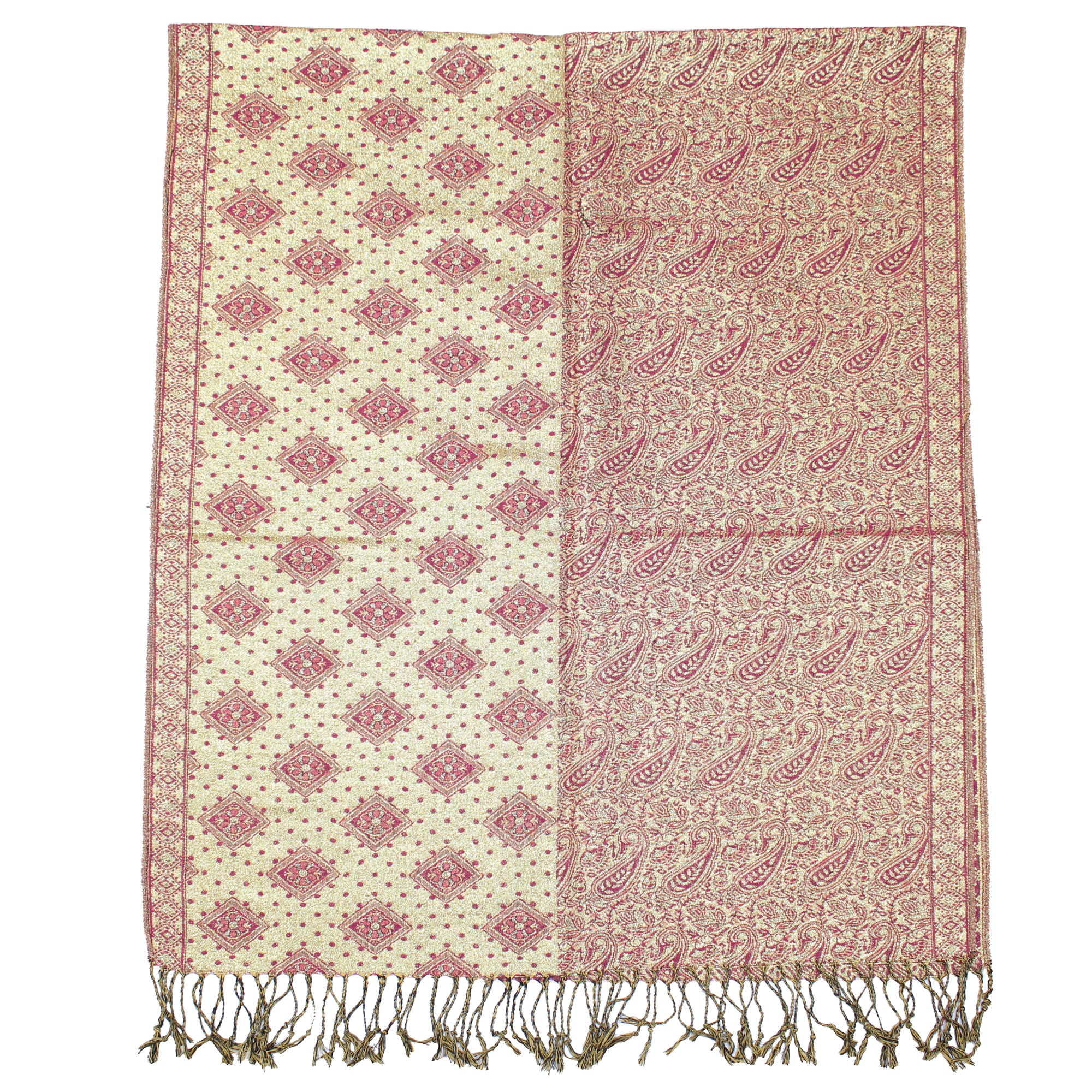 Reversible Paisley Printed Pashmina