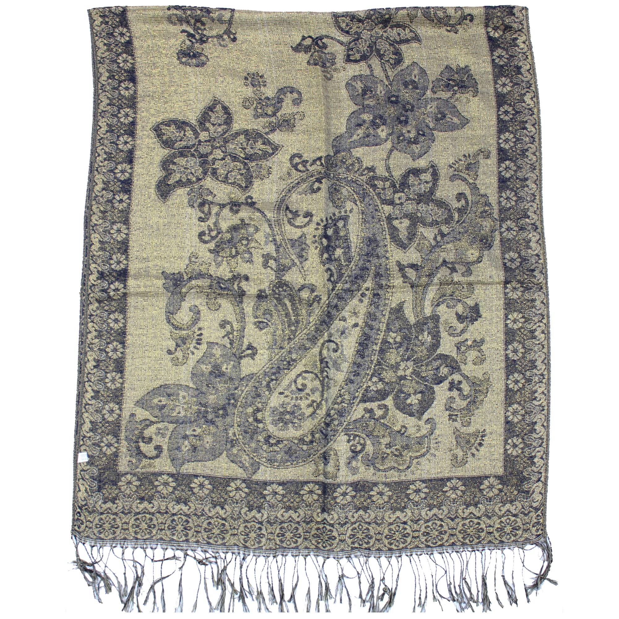Reversible Paisley & Floral Printed Pashmina