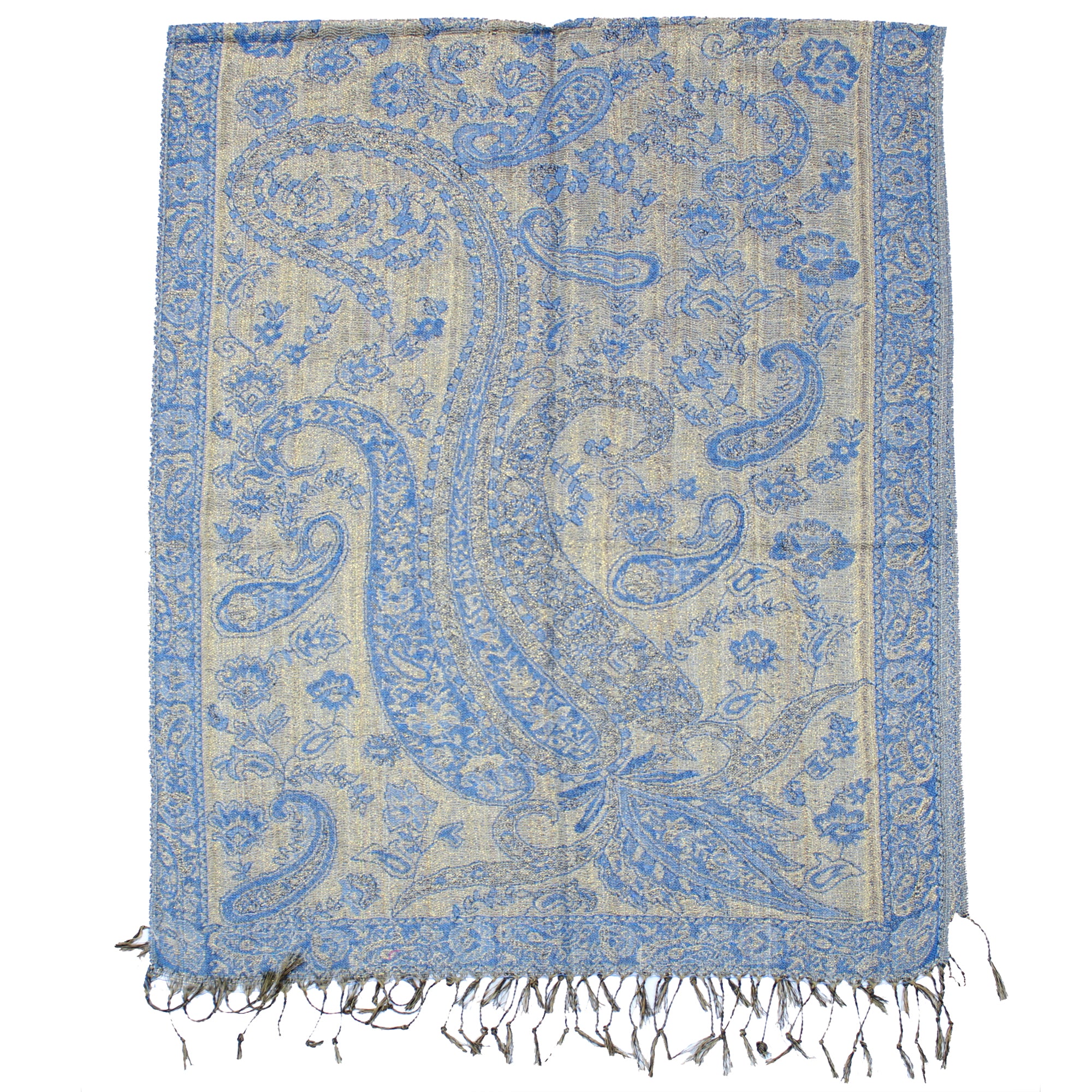 Reversible Paisley & Floral Printed Pashmina