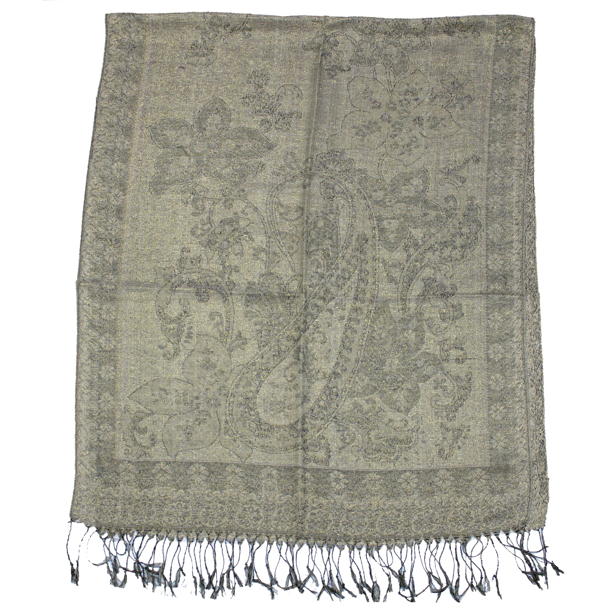 Reversible Paisley & Floral Printed Pashmina
