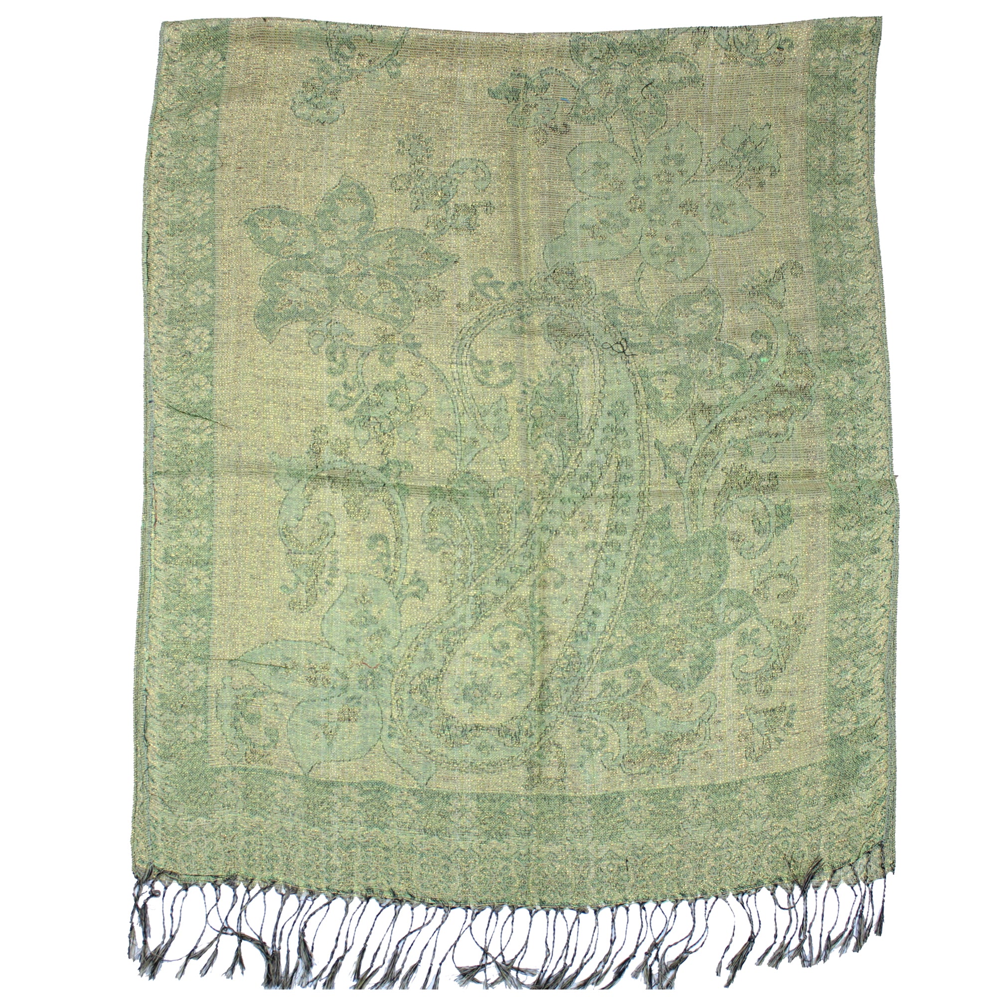Reversible Paisley & Floral Printed Pashmina