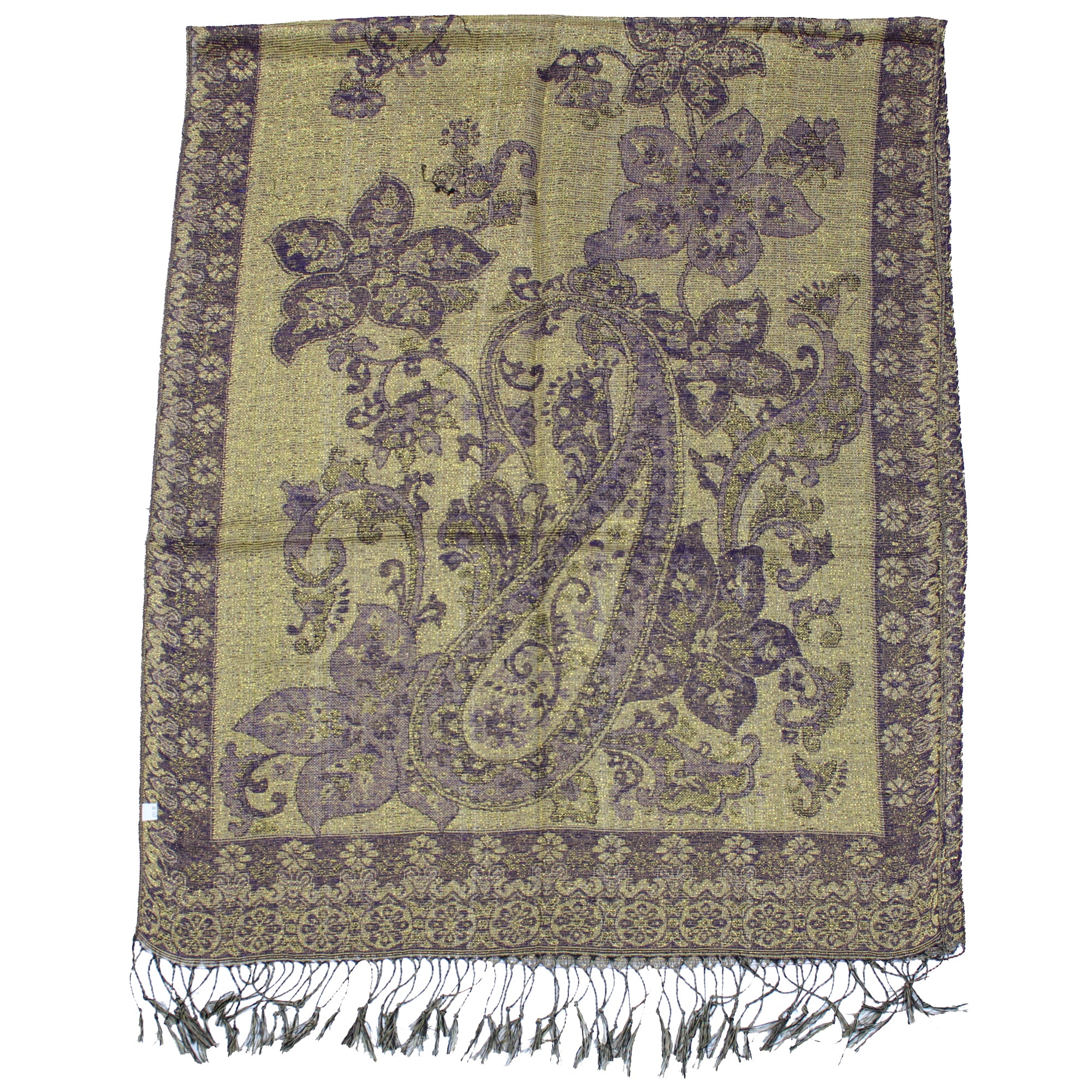 Reversible Paisley & Floral Printed Pashmina