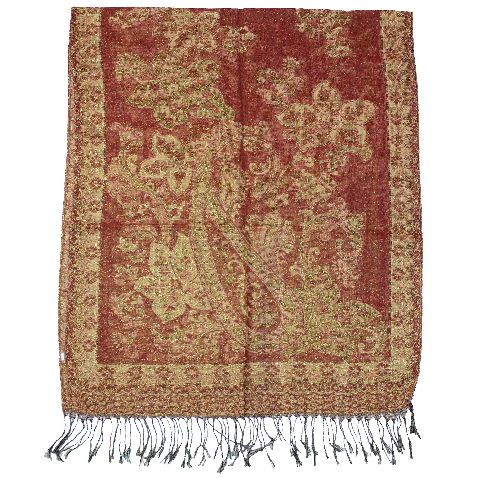 Reversible Paisley & Floral Printed Pashmina