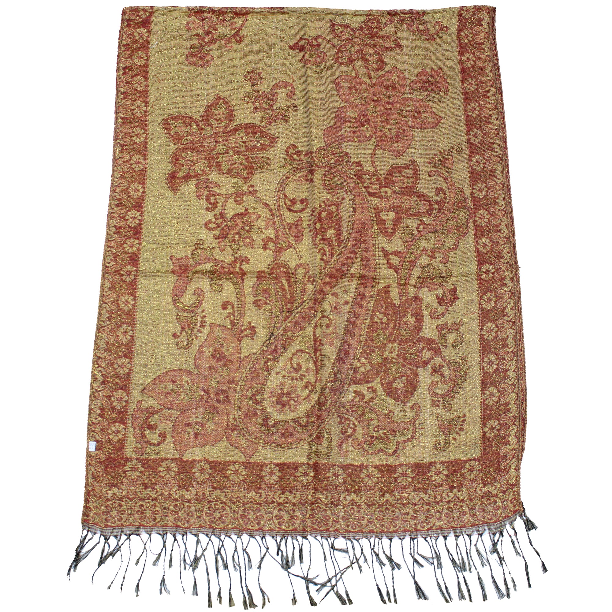 Reversible Paisley & Floral Printed Pashmina
