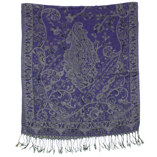 Reversible Paisley Printed Pashmina