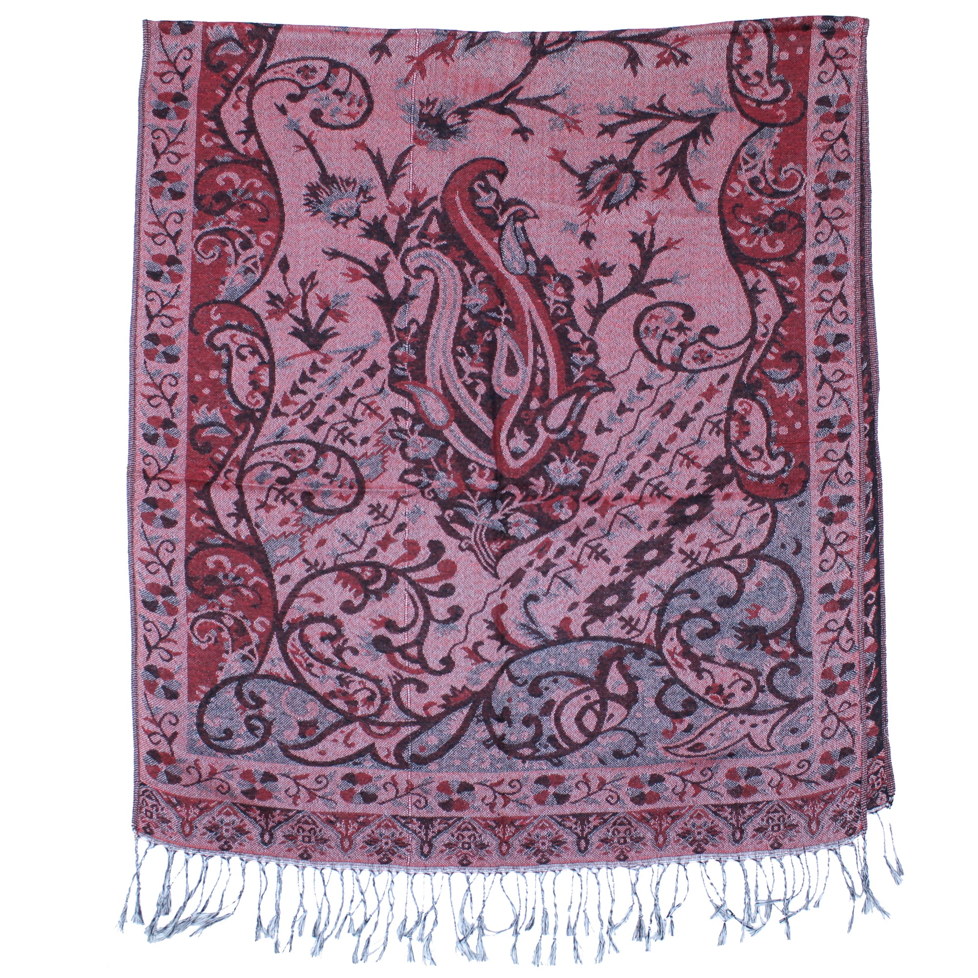 Reversible Paisley Printed Pashmina